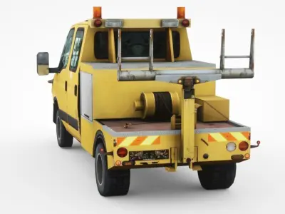 Iveco 50c13 Tow Truck Low-poly 3D model