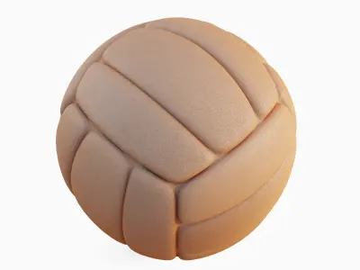 Simple Volleyball Ball 07 3D model