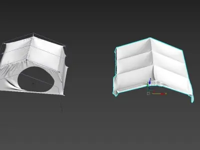 Tent 8-person Uw Opened  3D model