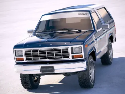 F1980 Bronco  3D model