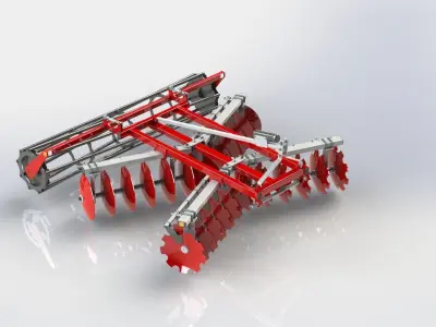 WG 1014 - Disc harrow 150 - 240 3D model