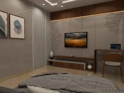 Modern Bedroom Interior 3D Models 3D model