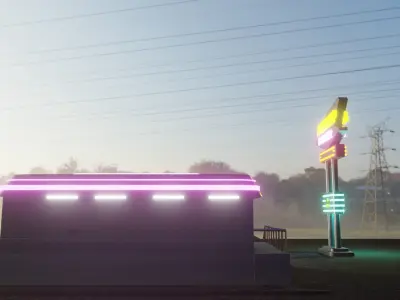 DewDrop Diner 3D model