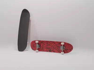 sketeboard two skateboards Free 3D model