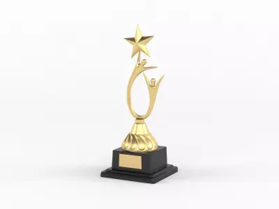 Trophy Cup Collection 3D model 14