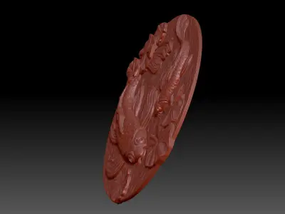 Fish panel  3D print model