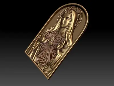 Immaculate Heart of Mary 3D model