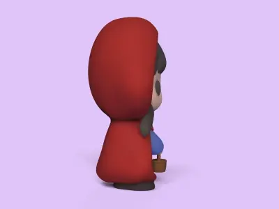 Little Red Riding Hood 3D print model