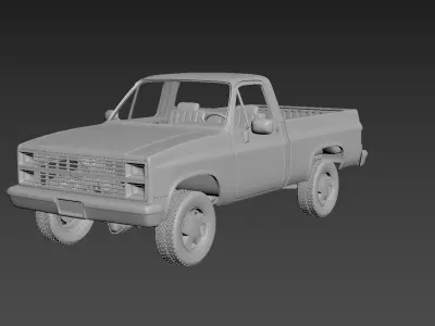Chevrolet C-K  Regular Cab 1986 3D print model