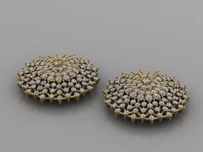 Spider Web Diamond Pendant 3D print model