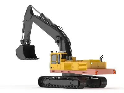  Crawler Excavator Generic 05 3D model