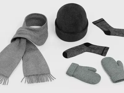 -Winter Accessories- 3D model