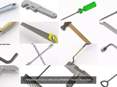 PREMIUM TOOLS AND EQUIPMENT PACK 3D Model Collection