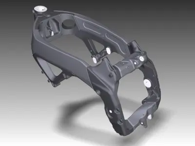APRILIA RSV4 FRAME TELAIO  3D print model