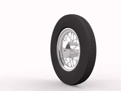 Whell moto Low-poly 3D model