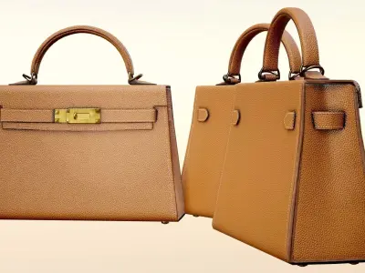 Woman Handbag Low-poly 3D model