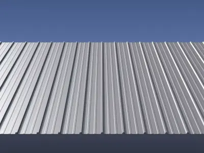 Metal sheet roofing 25O15 3D model