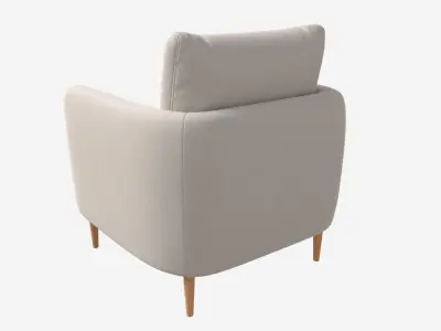 Chair Ercol Aosta 3D model