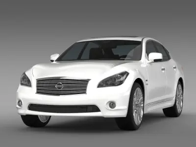 Nissan Fuga Hybrid Y51  3D model