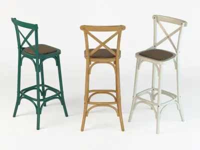 Bar Stool Dzhek Low-poly 3D model