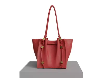 Charleskeith Women Tote Bag Trapeze Cube Low-poly 3D model