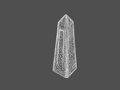 Ancient Mystic Obelisk with Glowing Runes 3D model