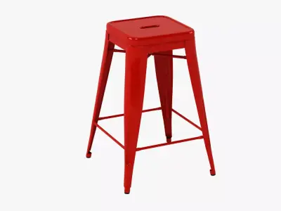 Tolix Bar Stool 3D model