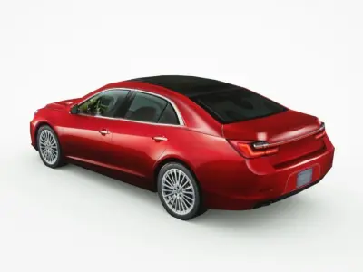 Generic Sedan v18 Low-poly 3D model purchase