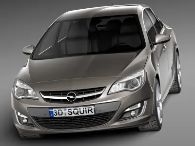 Opel Astra Sedan 2013 3D model