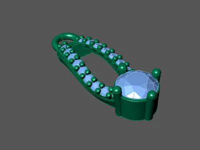 Women Pendants 3DM STL Pendant Renders Details 3D print model 3D print model