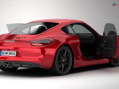 Porsche Cayman GTS 2015 3D model