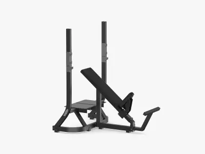 Technogym Pure Olympic Incline Bench 3D model