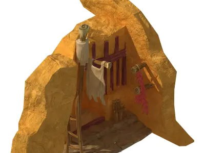 Game Mountain Building - Hole 06 3D model