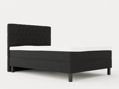Lucky Complete Bed Package 140x200 Foam Diamond Bed Give Low-poly 3D model