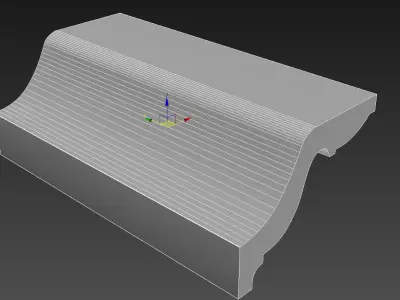 Cornice Moulding Low-poly 3D model