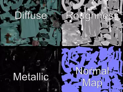 Majestic Regal Attire model pack Low-poly 3D model