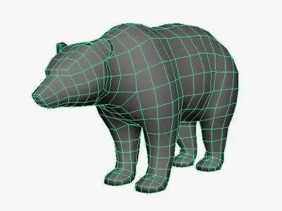 Bear Model Low-poly 3D model