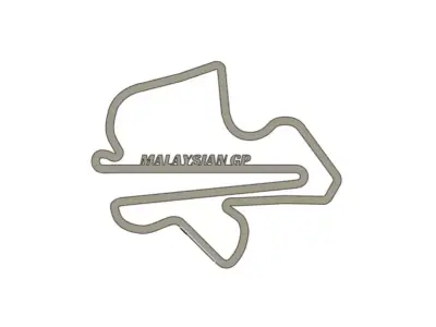 2025 Malaysian MotoGP Racing Track 3D print model