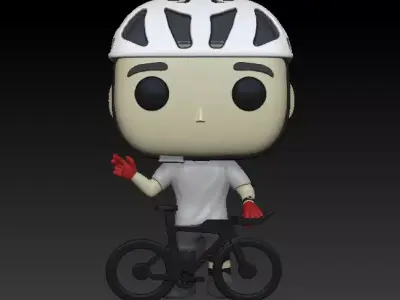 Funko ciclista Biker 3D print model