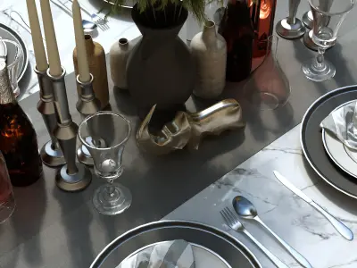 Tableware set 153 3D model