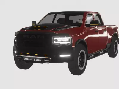 Dodge RAM  TRX 2021 Low-poly 3D model