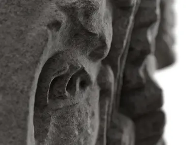 Medieval Sculpture Ram Head 3D model