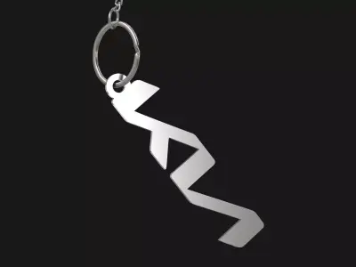 Kia keychain 02 3D print model