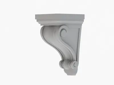 Scroll Corbel 06 - 3D Printable 3D model