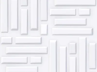 3D Wall Panel - LOW POLY - Bricks Low-poly 3D model