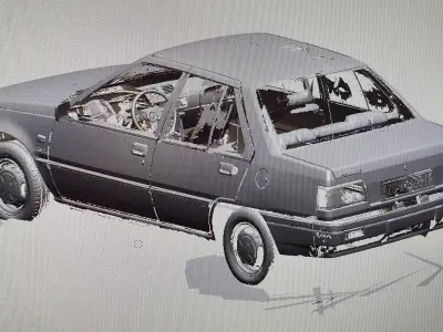 Mitsubishi Lancer C12 1988 3D model