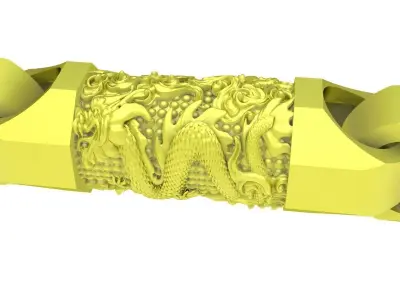 Luxury Dragon Chain Bracelet Jewelry 3D Model 4196 3D print model