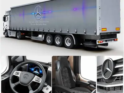 Benz new actros 3D model