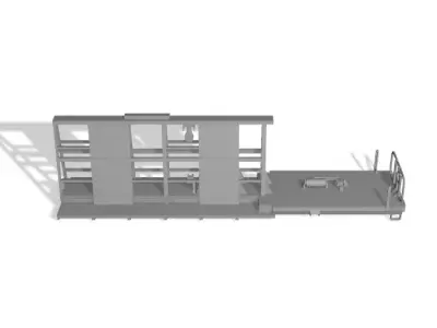 HO Transco Railway Products A-Frame Track Panel Turnout Car 3D print model