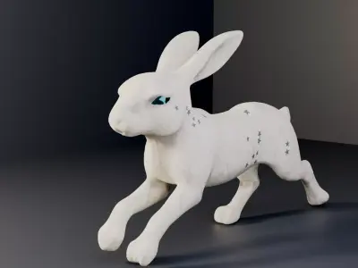 Chinese Zodiac - Hare Figure 3D model